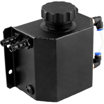 1L Car Radiator Coolant Overflow Bottle Recovery Water Tank Reservoir Aluminum - Image 1 of 4