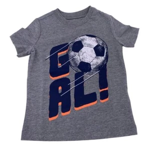 Oshkosh B'gosh Niños Pequeños Fútbol Estampado Manga Corta Camiseta Gris 3T - Imagen 1 de 3