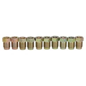 Accesorios de unión de tubo de freno macho de acero corto 10 mm x 1 mm para tubo de freno de 3/16" 10 piezas - Imagen 1 de 3