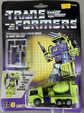 1984 Transformers Construction Mixmaster w Weapons Toy Hasbro Bradley Sealed NOC