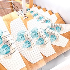 5pcs Stair Mat Glue-Free Self-Adhesive Anti-Slip Bar Step Stickers Floor Mat