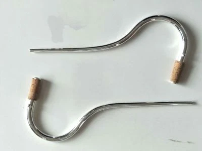 SONGTIELUN 2 pcs Bassoon bocal crook metal mouthpiece Silver plated