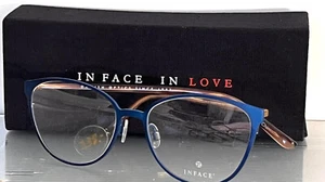 Occhiali Dansh Inface I1313 9021 occhio di gatto blu tatinium $240 nuovi con scatola #22 - Foto 1 di 6