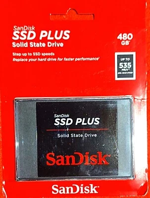 SanDisk 480GB SSD Plus, Internal Solid State Drive - SDSSDA-480G-G26 - Image 1 of 2
