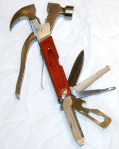 Brand New Multi Tool with Nail Puller Hammer Knife with Nylon Sheath - Picture 1 of 2