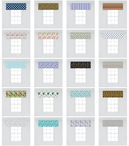 Window Valance Curtain Decor for Kitchen Living Room Bedroom by Ambesonne - Picture 1 of 5
