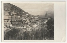 PANORAMA DI FOSSA ( AQ )  ANTICA FOTO CARTOLINA  1915