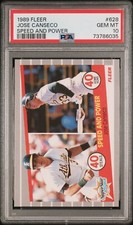 1989 Fleer #628 Jose Canseco 40/40 - PSA 10 GEM MINT