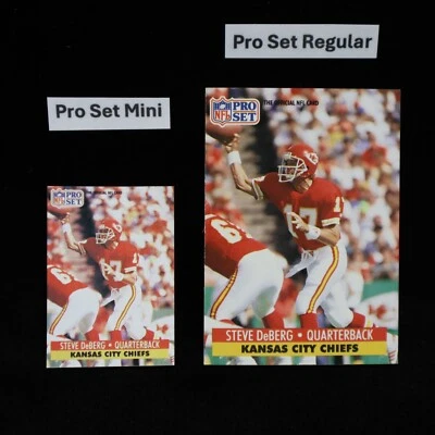 Steve DeBerg Kansas City Chiefs Pro Set Mini 1991 #182... Ver descripción Foto 1 de 2