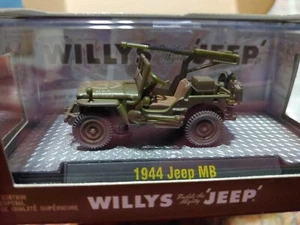 Jeep Willys MB M2 Machines Auto Club Militar 1944 hecho en 1000 - con etiqueta de perro - Imagen 1 de 13