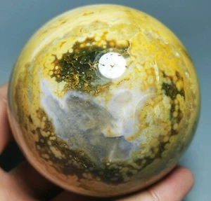 Sammlung! Roher NATÜRLICHER OZEANJASPIS Geode QUARZKRISTALL Kugel Kugel HEILUNG - Bild 1 von 10