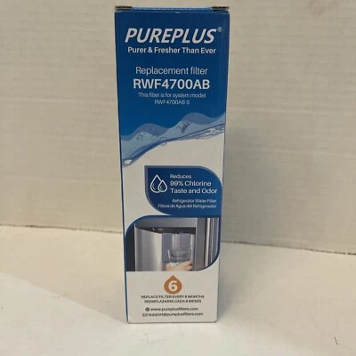 PurePlus RWF-4700AB Refrigerator Water Filter New Sealed .5 gpm 120 psi - Image 1 of 3