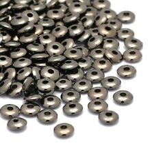 200-600pcs 6mm Ccb Spacer Beads Flat Round Wheel For Diy Jewelry Handmade New