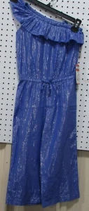 Girls' Jumpsuit, Blue, Various Sizes - Picture 1 of 2