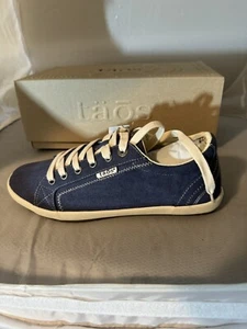 Taos Star Burst Damengröße 9 W blaue bequeme Canvas-Sneaker Schnürschuhe flache Schuhe - Bild 1 von 8