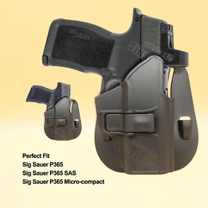 P365 Holster For Sig Sauer P365 9mm Sig P365 SAS P365 Micro-compact 3.1" Holder - Picture 1 of 7