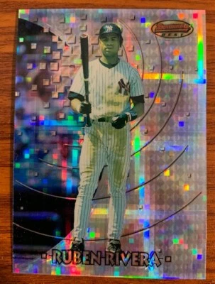 1997 Bowman Best Preview Atomic Refractor #BBP 14 Ruben Rivera New York Yankees - Image 1 of 2