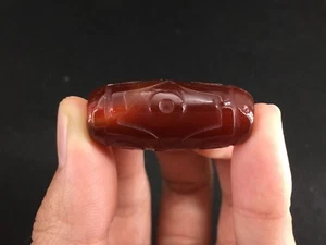 Magic Power Old Agate *6 Eyed* dZi Bead pendant y17 - Picture 1 of 7