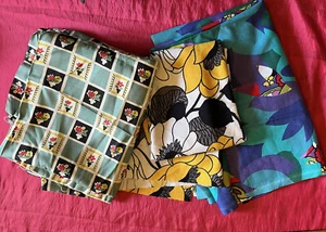 Three pieces of fabulous 60’s/70’s fabric. Varying sizes. - Picture 1 of 13