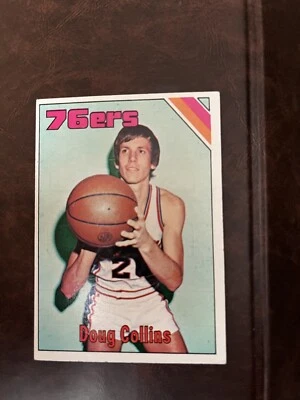 1975-76 Topps Basketball #148: Doug Collins, Philadelphia 76ers - Image 1 of 2