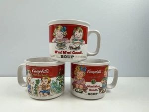 Vintage Campbell’s Soup Kid Westwood Lot of 3 Ceramic Mugs M’m! M’m! Good! 1993 - Picture 1 of 6