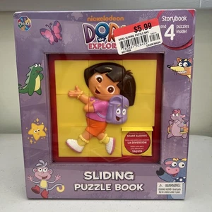 Dora the Explorer Sliding Puzzle StoryBook - Various 4 Puzzles New - Picture 1 of 2