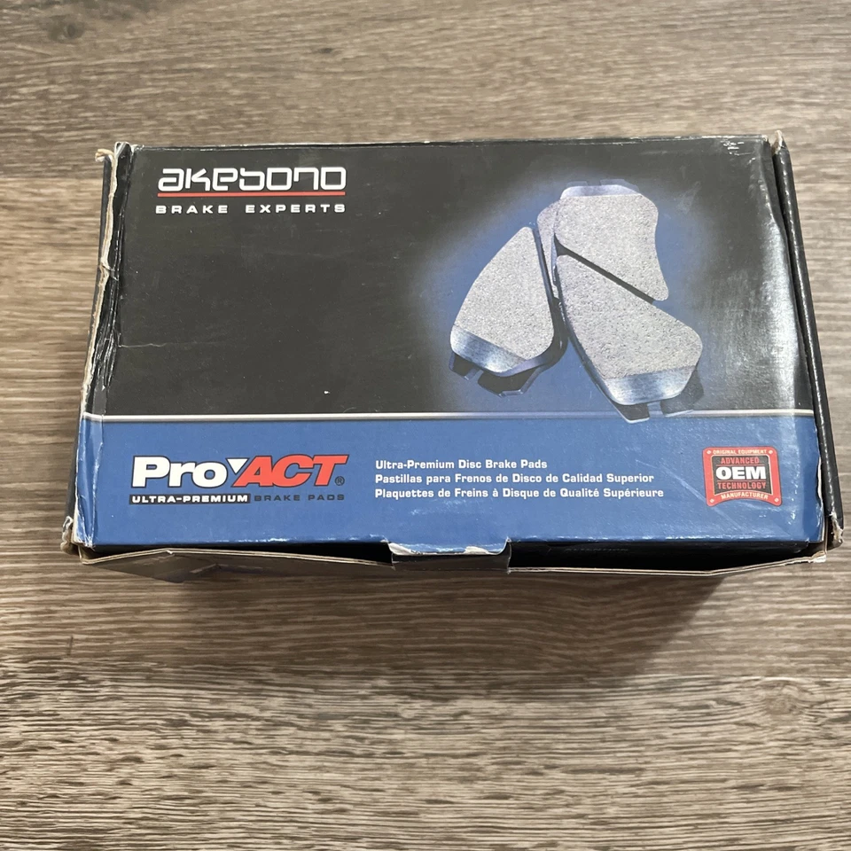 Juego de pastillas de freno de disco ProACT pastillas de cerámica Akebono ACT1074 se adapta a: Kia Spectra 04-09 Foto 1 de 3