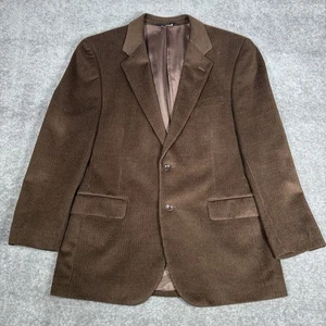 Jos A Bank Blazer Cappotto Sportivo Uomo 41R Marrone Velluto a coste Misto Lana Seta - Foto 1 di 11