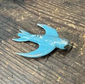 Rare 1920-30’s Lincoln White Metal Slush Mold Bat Plane Swallow Tail Design Toy - Picture 1 of 7