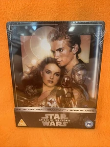Star Wars: Attack of the Clones Steelbook 4K Ultra HD UK IMPORT OOP NEW - Picture 1 of 6