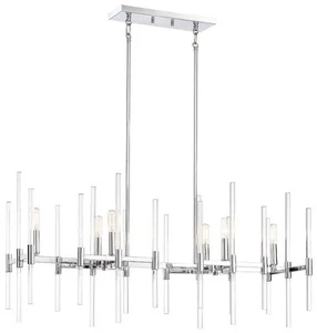 Minka Lavery 3096-77 Pillar - 6 Light Island in Transitional Style - 18 inches - Picture 1 of 2