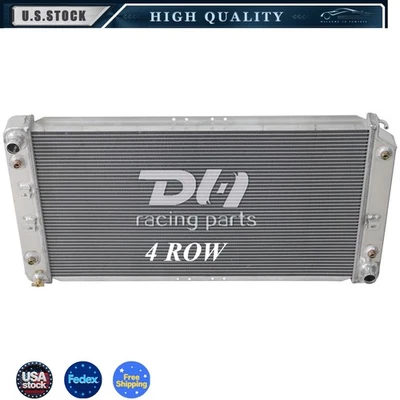 Radiador para 1994-1996 1995 Chevrolet Impala Caprice Cadillac Fleetwood 5.7L 4 fileiras - Imagem 1 de 4
