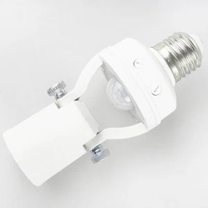 Infrared Motion Sensor Detector Lamp Holder LED Light Bulb - Picture 1 of 6