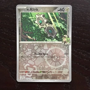N's Klink 103/159 Pokemon Journey Together SV09 Reverse Holo Common NM - Picture 1 of 2