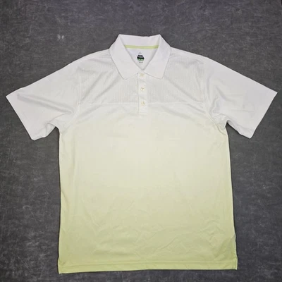 Camisa Polo Bolle Para Hombre Mediana Blanca Degradada Manga Corta Rendimiento Golf Tenis Foto 1 de 4