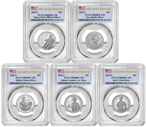 Presale 2025 S Silver Quarters Set 25C PCGS PR69DCAM Advanced Release #255 - Picture 1 of 2