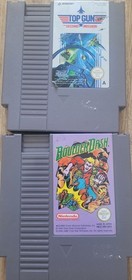 nes nintendo carts boulder dash top gun