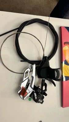 Shimano Deore SLX post mount front shifter and derailleur set NEW - Image 1 of 4