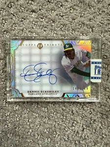 DENNIS ECKERSLEY 2015 TOPPS TRIBUTE FRAMED AUTOGRAPH AUTO /189 ATHLETICS - Picture 1 of 2