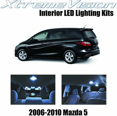 LED interior XtremeVision para Mazda 5 2010-2013 (8 piezas) azul Foto 1 de 4