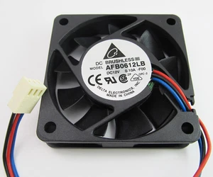 1pc NEW DELTA AFB0612LB 6015 60x60x15mm DC 12V 0.1A 3Pin Wire Cooling Fan - Picture 1 of 3