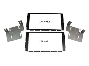 Mascherina kit Doppio 2 DIN compatibile NISSAN Micra Note dal 2014 da 98x172 mm - Picture 1 of 1