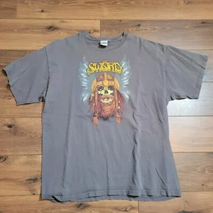 Camiseta de colección The Sword Band calavera vikinga con barba en casco con plumas 2006 XL 5A - Imagen 1 de 3