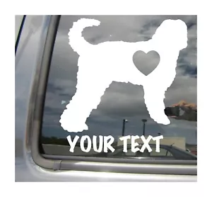 Calcomanía de vinilo Labradoodle Dog Love - nombre personalizado texto autos portátil 01134 - Imagen 1 de 2