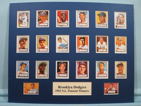 Brooklyn Dodgers with Jackie Robinson & Pee Wee Reese - 1952 NL Pennant Winners Cover