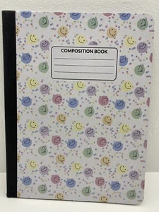 New Composition Notebook Happy Face School Supplies 100pgs - Picture 1 of 2