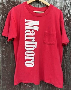 Vintage 80's Marlboro Vintage Pocket T Shirt M/L - Picture 1 of 8