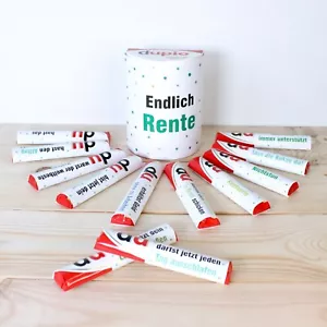 PAPIER SET - Duplo Endlich Rente Abschiedsgeschenk Ruhestand DIY - Bild 1 von 6