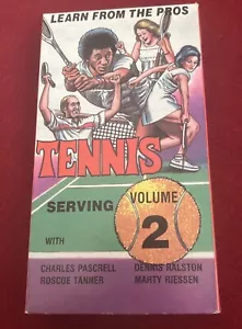 Learn From The Pros Tennis: Serving Vol. 2 VHS Roscoe Tanner Riessen Pascrell + - Picture 1 of 5