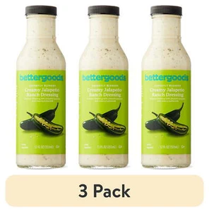 (3 pack) bettergoods Creamy Jalapeno Ranch Dressing, 12 fl oz - Picture 1 of 6